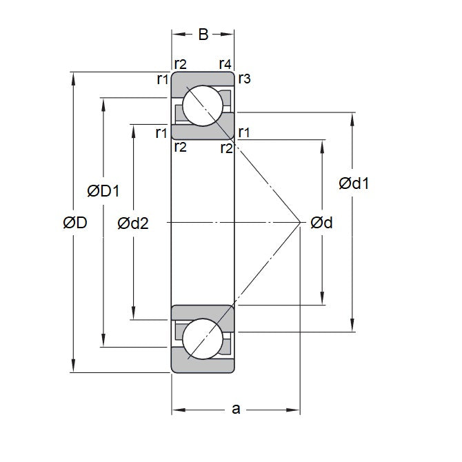 1091224 | 7900-FC-2RB-ECO --- Angular Contact Bearings - 10x22x6 mm Single Row Ball - Chrome Steel SAE 52100 Bearing