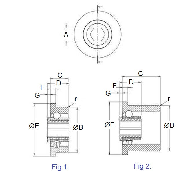 1078029 | CB-254-079H-21-PS (10 Pcs) --- Conveyor Bearings - 7.94x25.4x21.34 mm / 11.94 mm Single Row - Polypropylene Races with Stainless Steel 316 Balls Bearing