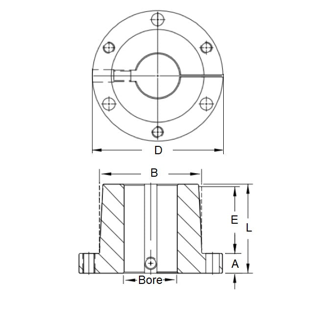 1103433 | QD-JA-0127 --- QD Bushings - 12.7 mm JA 50.5 mm - Steel Bushing