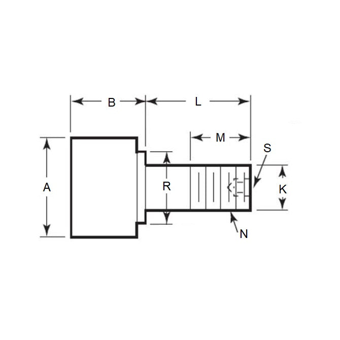 1161654 | CCF215RS --- Needle Roller Cam Followers - 50.8x93.675 mm - 7/8-14 UNF Standard - Steel Cam Follower