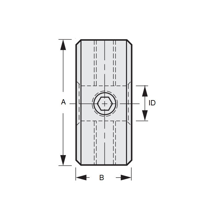 1075974 | CGW-0794-SCC-3 --- Gear Clamps - 7.938x6.35x6.35 mm Screw Type - Stainless Steel 303/304 Similar to A2, 18-8 HRB80 Clamp