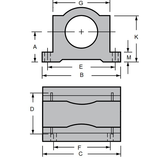 1102412 | LCHP-0127-032-CC --- Housings Pillow Block Closed Ceramic Coated Linear - 12.7 50.80 x 42.86 31.75 mm