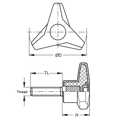 KM127C-105-TRI-BHMDiagram
