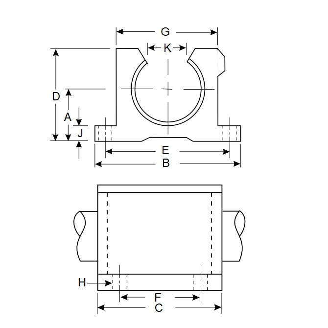 1119237 | PBC-112RS --- Housings Pillow Block Frelon Linear - 19.05x23.8x69.85 mm Precision