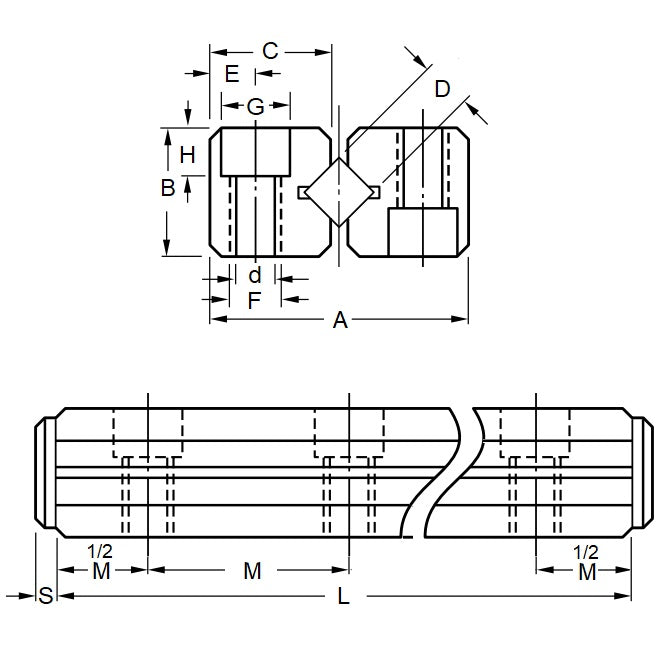 1124319 | DT1074RS --- Linear Slides - Number of Rollers 20 - 250.01x150.01 mm Cross Roller Rail