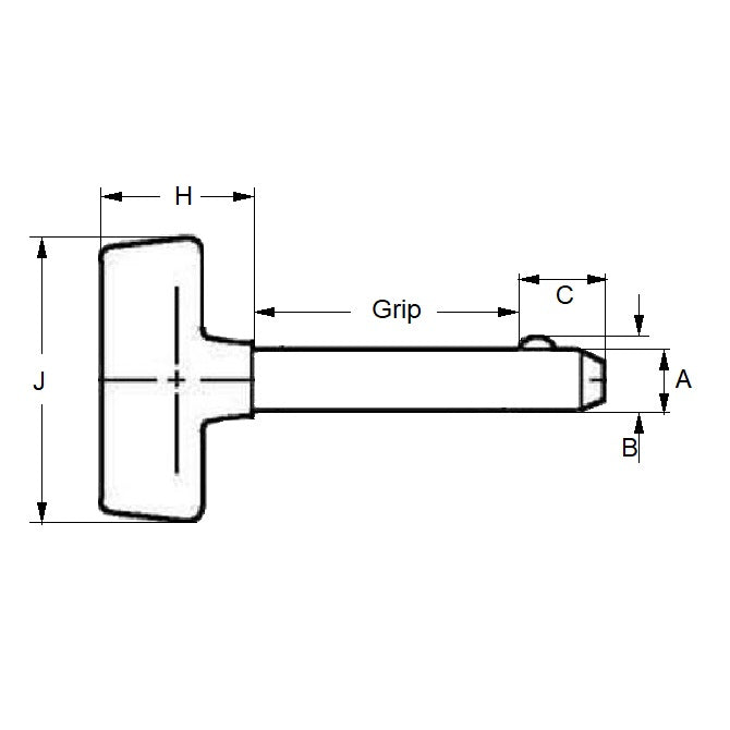 1072826 | BLP-064-0381-T-PC (25 Pcs) --- Ball Lock Pins - 6.35x38.1 mm - Carbon Steel No Shoulder Pin
