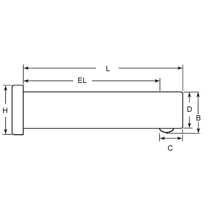 1078067 | BLP-079-0286-CZ --- Clevis Pins - 7.94x28.58x38.1 mm Self Locking Zinc Plated - Zinc Plated Low Carbon Steel Pin
