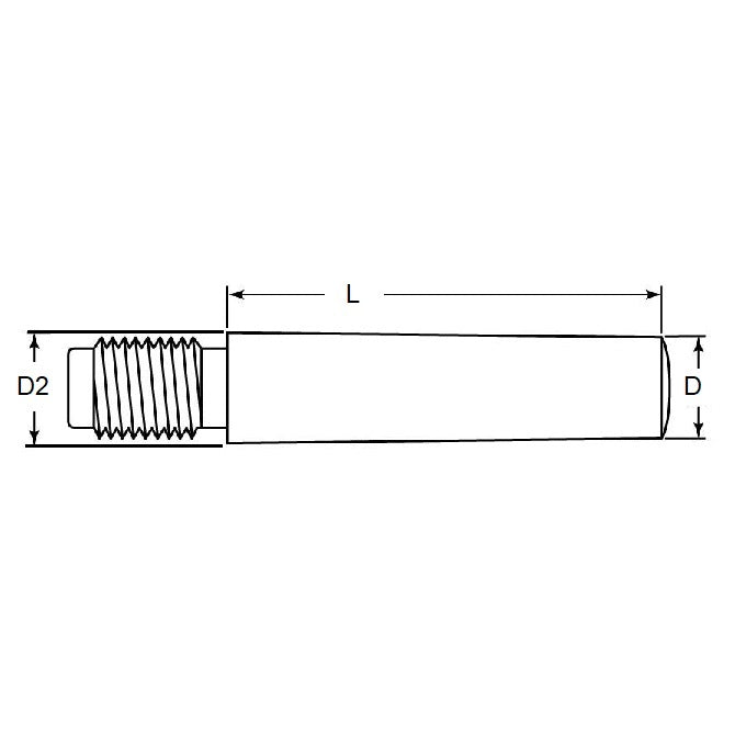 1082453 | TPM-0800-06500-EE (40 Pcs) --- Taper Metric Pins - 8x65x9.3 mm Extractable - Carbon Steel Pin