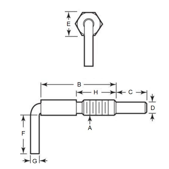 1110716 | PLST-159C-775-HLC-022 --- Spring Plungers - 5/8-11 UNC - 15.88mm - 47.5 mm - 4.5 N L Handle - Steel Plunger