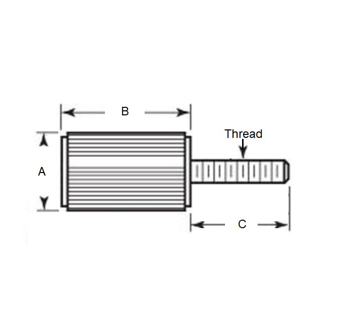 1101726 | SCP127C-025-S4 --- Panel Screws - 1/2-13 UNC - 12.7mm - 25.4x30.14 mm - Stainless Steel 304 Similar to A2, 18-8 HRB80 Screw