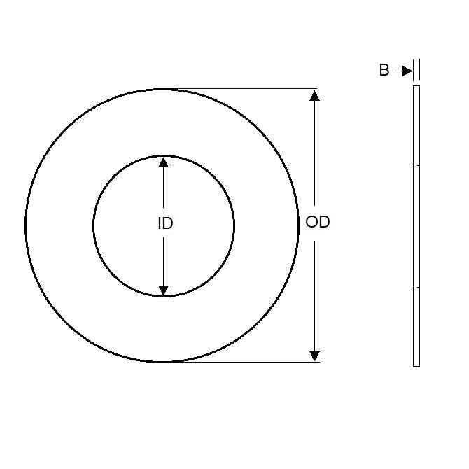 1065400 | W0060-FP-008-0015-S400 (500 Pcs) --- Flat Washers - 6x8x0.15 mm - Stainless Steel AISI 400 Series Heat Treated