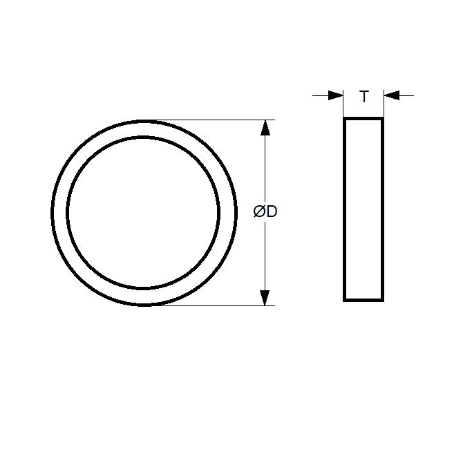 1226841 | ED400RS --- Hydraulic Accessories Shock Absorbers - Suits ED3RS / ED4RS 50.8 x 44.45 9.652 mm