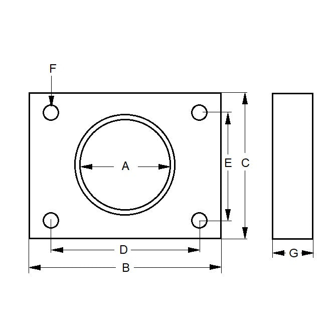1037015 | ACE9RS --- Accessories Shock Absorbers - 1.3/8-12 UNF - 34.93mm - 50.8x44.45 mm Mounting Blocks
