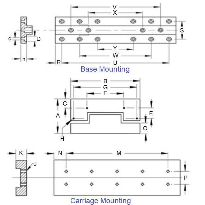1175760 | DT-331RS --- Cross Roller Slide Tables Standard Linear - 75.006 mm - 389 Kg - 124.993 mm - Steel