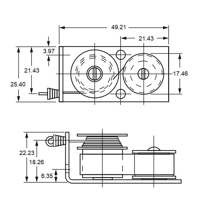 1000994 | BA274-S --- RINO Spring Motor Assemblies - 0.14 kg - 25 - 30000 -Cycles