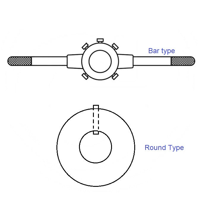 1111904 | DH-160-BAR (2 Pcs) --- Button Die Holders Tools - 16 mm Bar