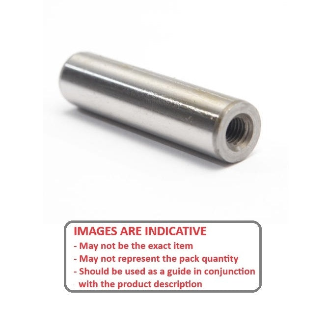 1134504 | DP254-102-CH-1E (20 Pcs) --- Dowel Pins - 25.4x101.6 Extractable - Carbon Steel Rc 58-62 Pin