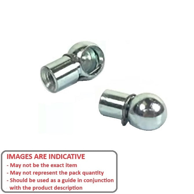 1064595 | GAS202RS --- End Fittings Gas Springs - M6 - 6x1mm - Ball - Metal