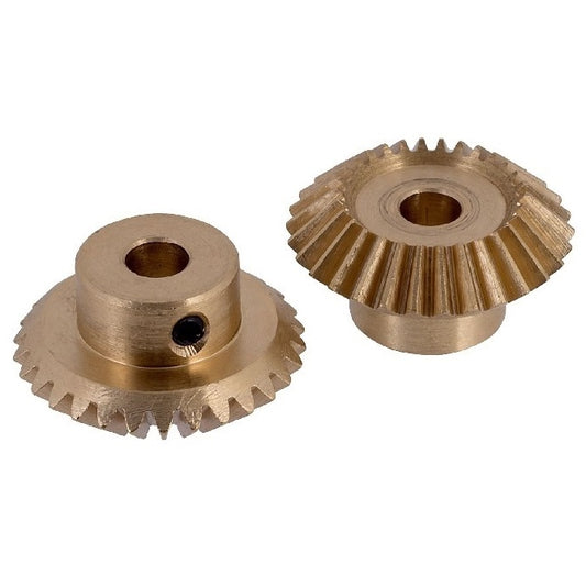 Mitre Gears - 20 tooth - 20x6 mm - ISO 8 / Brass