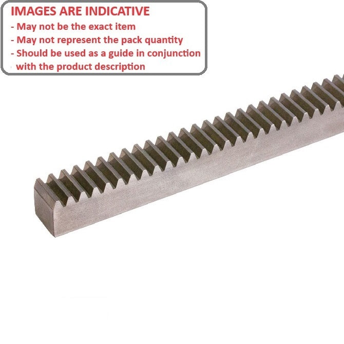 1217440 | RGEAS3.0-500-N --- Rack Gears - 499.51x30x30 mm Metric - Stainless Steel