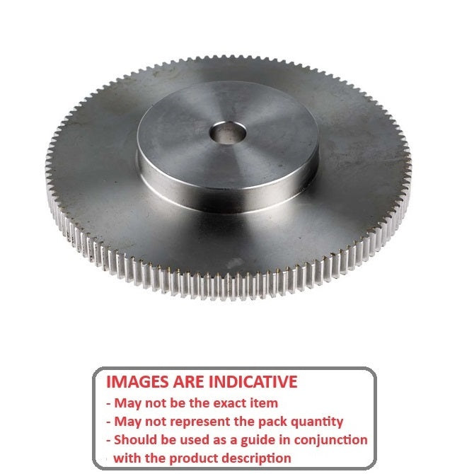 1139246 | G016B-030-D48-032-064-S3 --- Spur Gears - 30 tooth - 15.875x6.35 mm Hubbed - Stainless Steel 303/304 Similar to A2, 18-8 HRB80 Gear