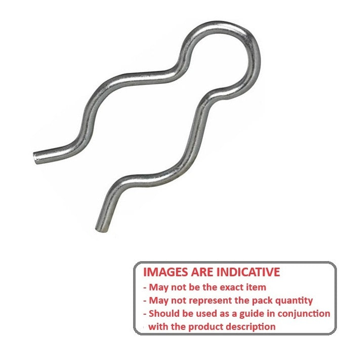1050824 | HPE-040-08-012-C (5 Pcs) --- Hitch External Pins - 3.97x1.2x0.8 mm - Spring Wire, Oil-Tempered Pin