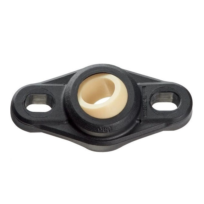 1098107 | FL-12-W300 --- Flanged 2 Bolt Housing and Bearing Assembly - 12 - 41 mm Aligning - Plastic