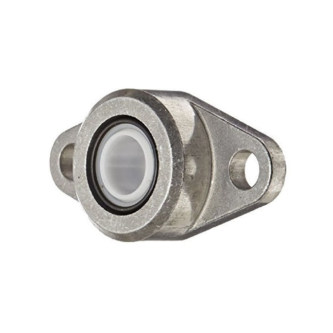 1072637 | HF1-250-A (2 Pcs) --- Flanged 2 Bolt Housing and Bearing Assembly - 6.35x31.75x41.4 mm Self Aligning - Delrin ™