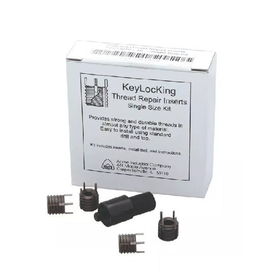 Size Kits Thread Repair - 3/8-16 UNC -9.53mm- 9/16-12 UNC 12.7 mm - Stainless Steel