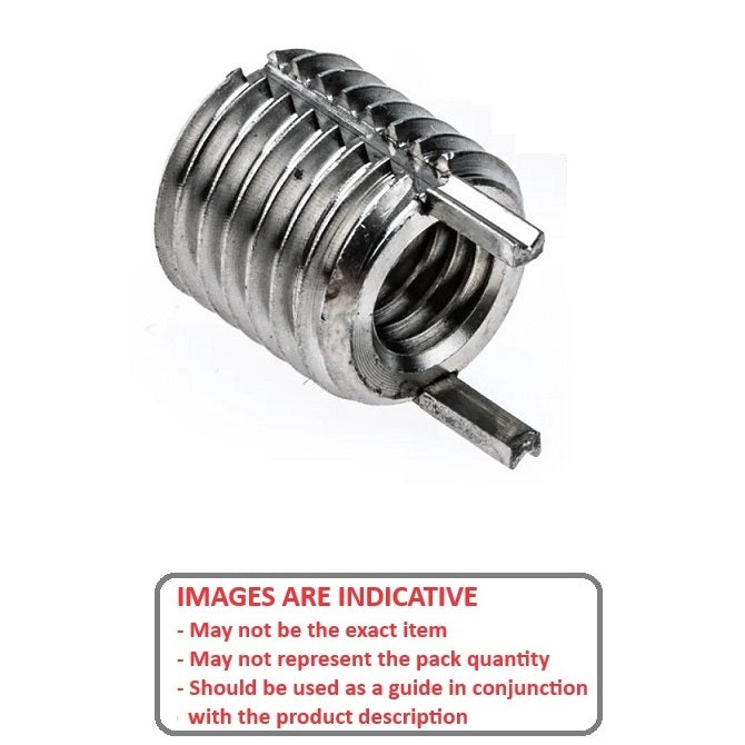 1077894 | KLI-079F-127-11-SS --- Inserts Thread Repair - 5/16-24 UNF - 7.94mm - 1/2-13 UNC - 12.7mm - 10.922 mm Keylocking - Stainless Steel Insert