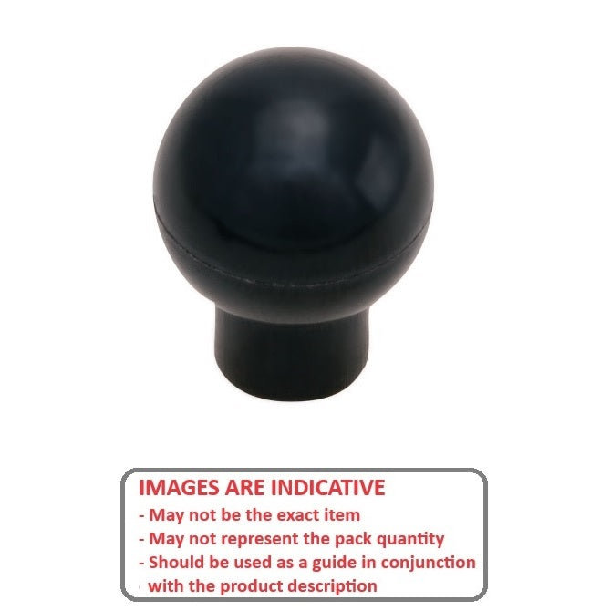 1077239 | KF079C-038-TPHS --- Ball Knobs - 5/16-18 UNC - 7.94mm - 38.1 - - Female Threaded - Phenolic Knob