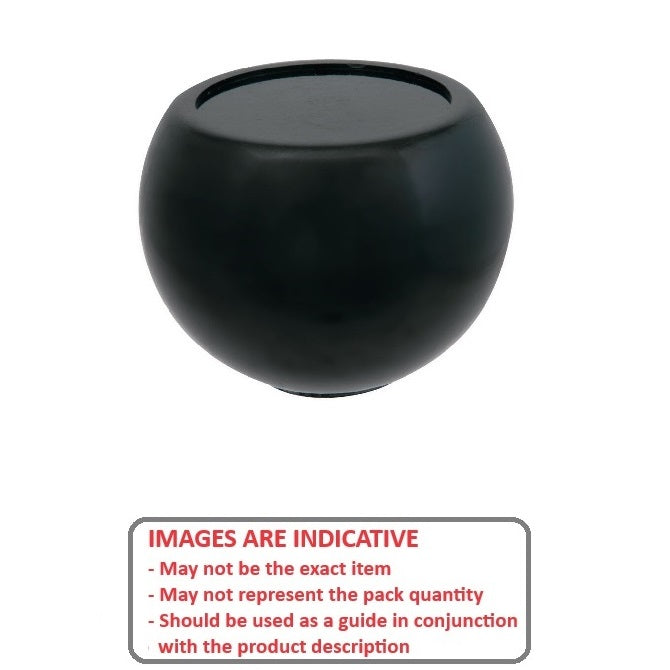 1087564 | KF095F-048-TPST --- Ball Knobs - 3/8-24 UNF - 9.53mm - 47.63x12.7 mm Female Threaded - Plastic Knob