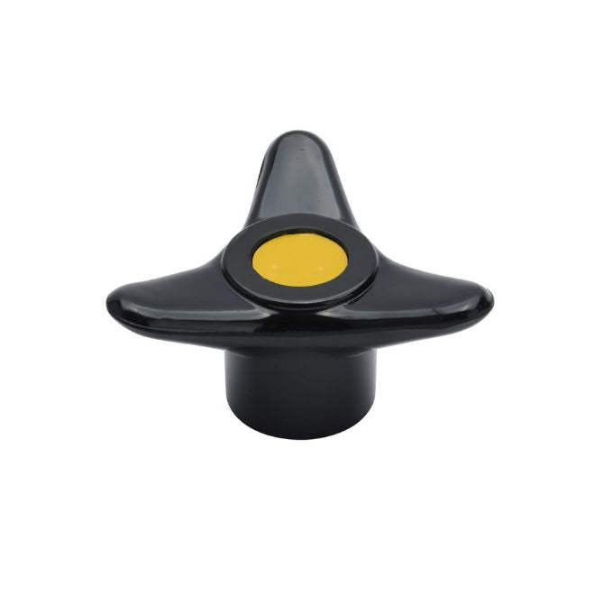 1226564 | KF100M-080-3LA (4 Pcs) --- Lobe Knobs - M10 - 10x1.5mm - 80x17 mm Three Lobe - Brass Knob