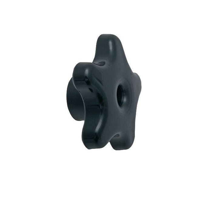 1086859 | KF095C-057-5L-PA --- Lobe Knobs - 3/8-16 UNC - 9.53mm - 57.15x25.4 mm Five Lobe - Steel with Knob Lock