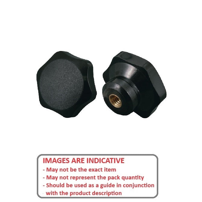1069151 | KF061-083-6L-ST --- Lobe Knobs - 6.10 Unthreaded Hole 83.06x23.1 mm Six Lobe - Steel Knob