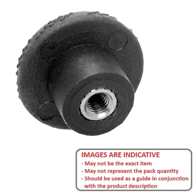 1072931 | KF064C-040-KN-SFT-TP (100 Pcs) --- Knurled Knobs - 1/4-20 UNC - 6.35mm - 39.88 - - Female - Brass Knob