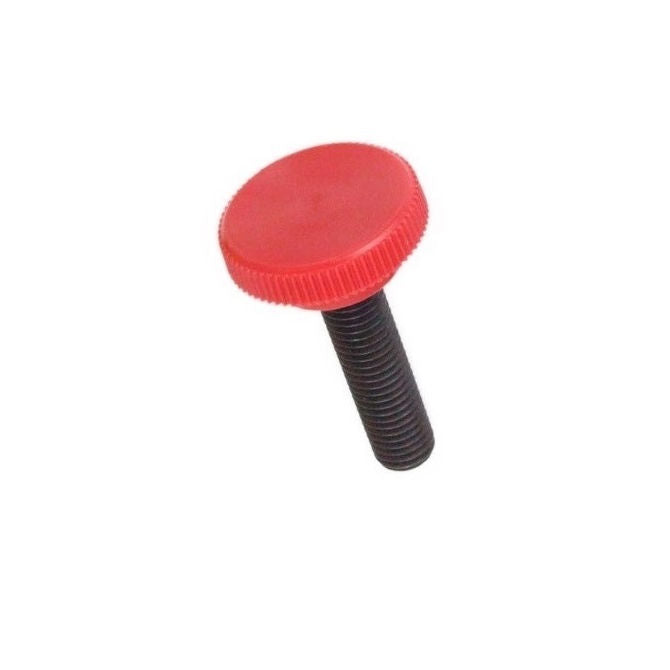 1049854 | KM035C-010-0635-KNU-R (9 Pcs) --- Thumb Knobs - 6-32 UNC - 3.5mm - 9.53x6.4 mm Male With Cap Screw - Plastic with Insert Knob