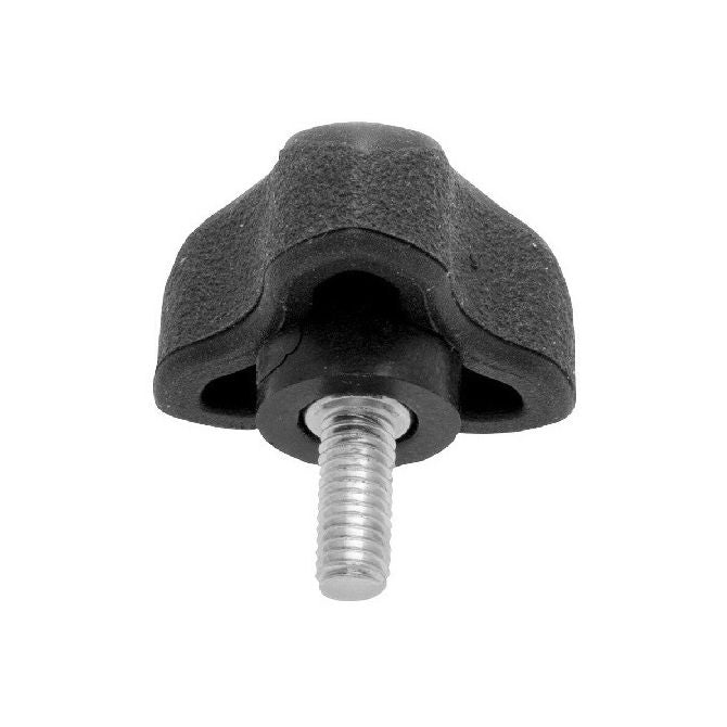 1059360 | KM048F-030-3L-SFT --- Lobe Knobs - 10-32 UNF - 4.76mm - 29.97x12.7 mm Three Lobe - Zinc Plated Steel Knob