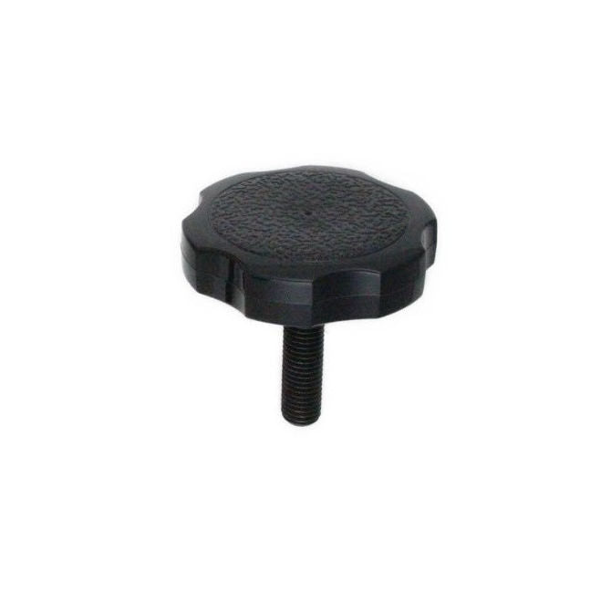 1072862 | KM064C-038-3810-ROS-G (5 Pcs) --- Thumb Knobs - 1/4-20 UNC - 6.35mm - 38.1x38.1 mm Male With Cap Screw - Plastic Knob