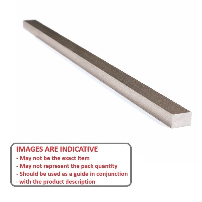1048175 | 2R-0032-0095-0300-KPU --- Rectangular Keysteel Lengths - 3.175x9.525x300 mm - Carbon Steel 1045