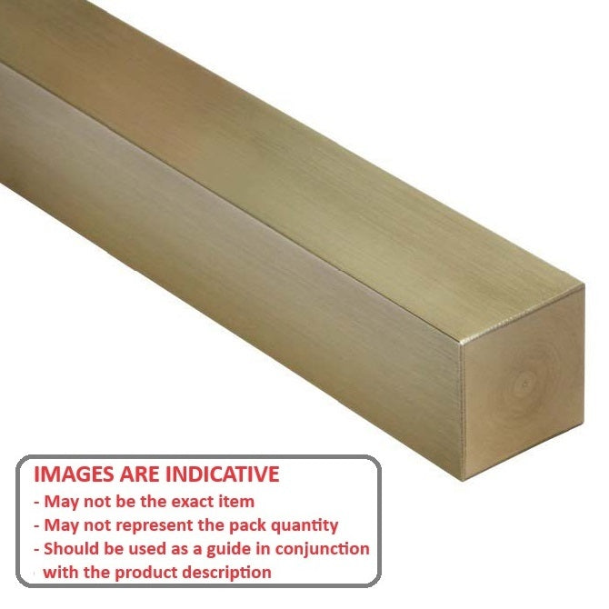 1133355 | 4R-0254-0300-BR --- Square Keysteel Lengths - 25.4x25.4x300 mm - Brass