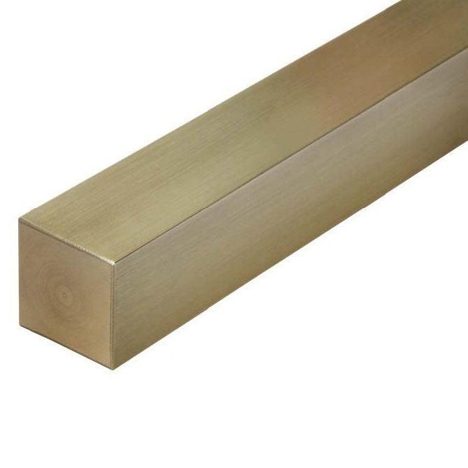 1085021 | 4R-0095-0300-BR --- Square Keysteel Lengths - 9.525x9.525x300 mm - Brass