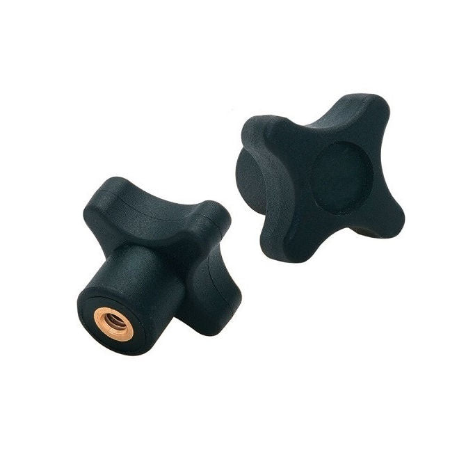 1057421 | KF048C-020-CS --- Cross Knobs - 10-24 UNC - 4.76mm - 20.07x8.9 mm Female - Brass Knob