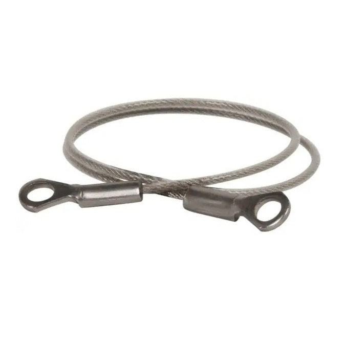 Nylon Coated Steel Lanyards - 457 mm C - Galvanised Steel