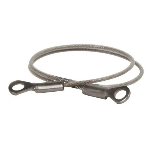 Nylon Coated Steel Lanyards - 457 mm C - Galvanised Steel