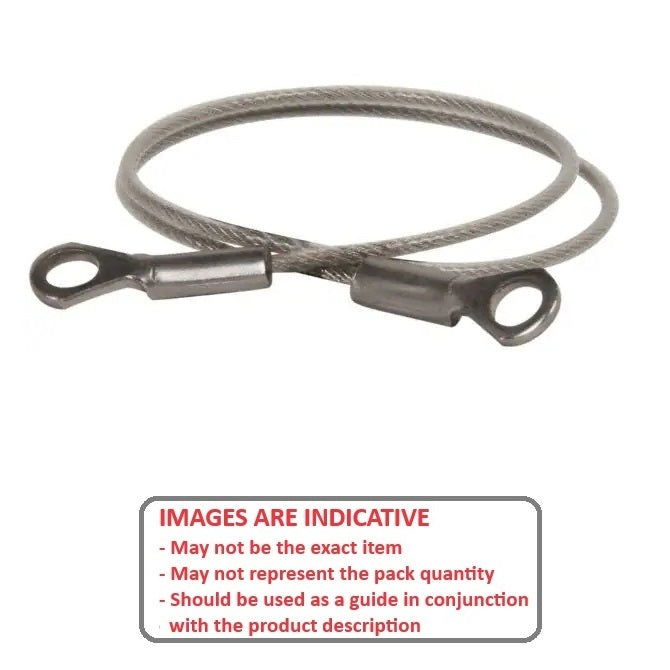 1216920 | FPC-125RS --- Nylon Coated Steel Lanyards - 457 mm C - Galvanised Steel Lanyard