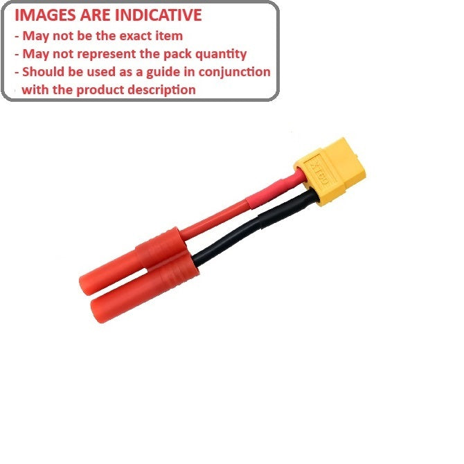 1051097 | LE-BU4-F-XT-F (5 Pcs) --- Leads Hobby - End Type 1 Bullet - 4mm Female XT-60 Female - Generic