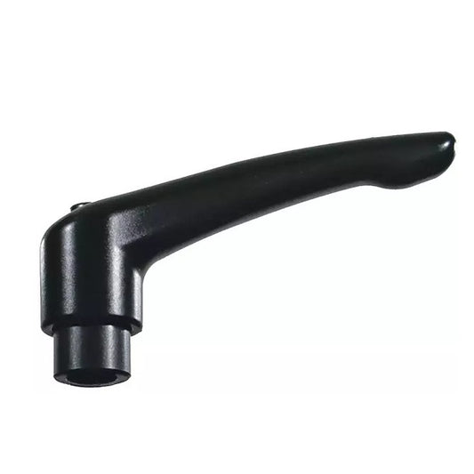 Adjustable Tapped and Reamed Handles - M8 -8x1.25mm- Powder coated Zinc 80 mm