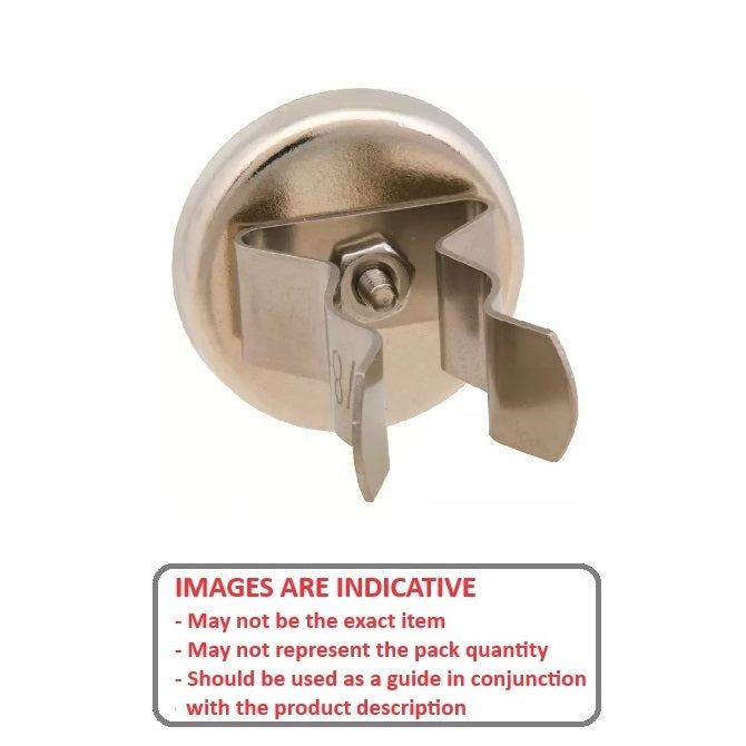 1146856 | MAG-CP-036-49-10-CL --- Cup Assemblies with Clips Magnets - 35.81x48.51 mm - Option 1 - Stainless Steel Magnet