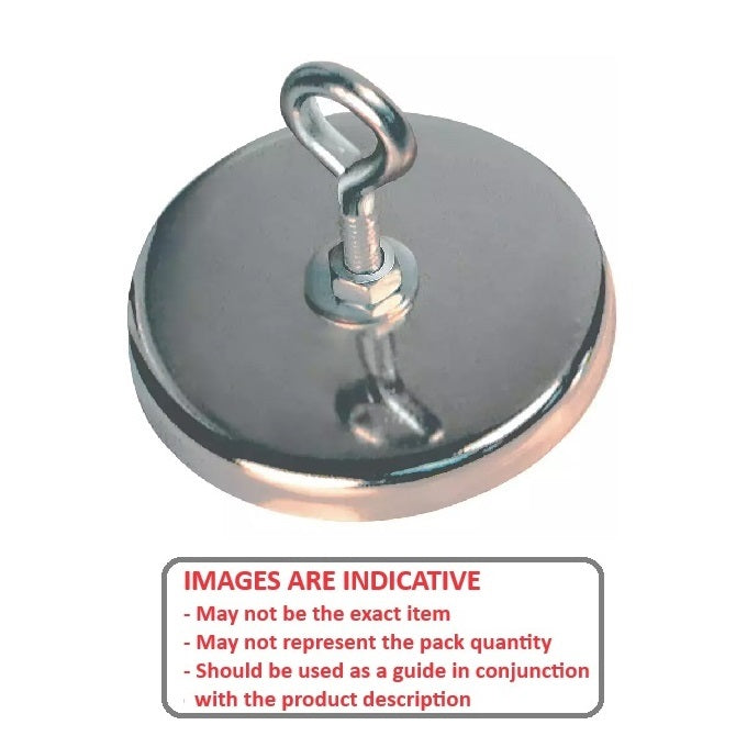 1161902 | MAG-CP-052-44-09-LP --- Cup Assemblies Loop Magnets - 51.56x44.45 mm - 8.62 kg